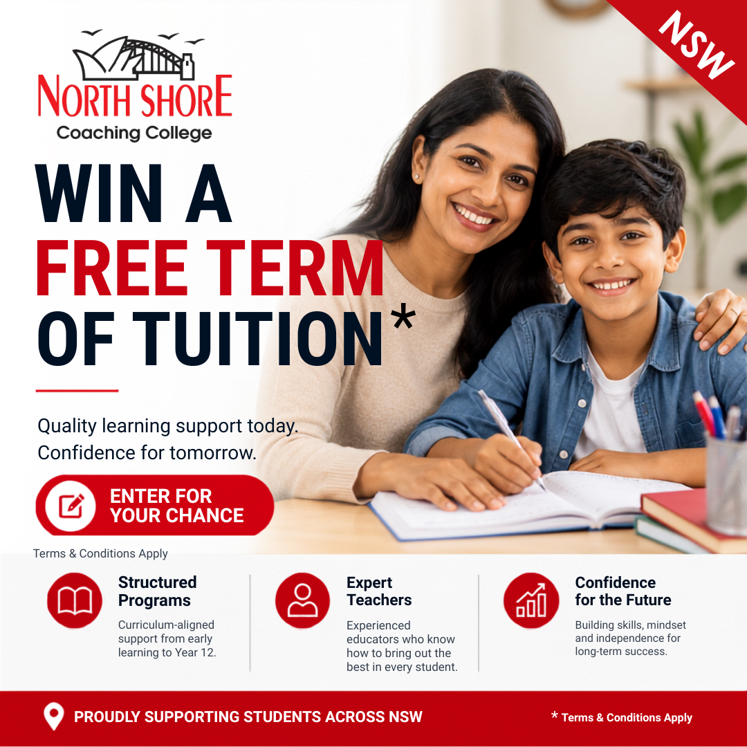 North Shore Coaching College Facebook ad: Give Your Child More Opportunities