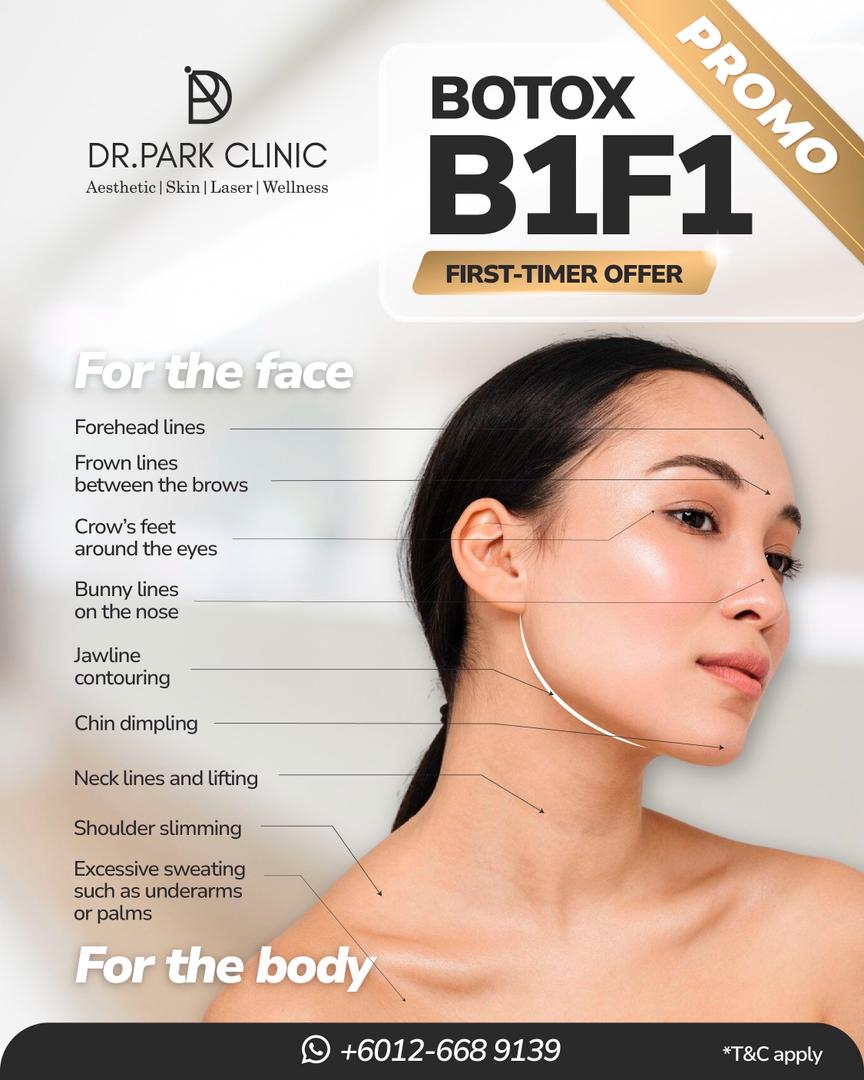 Dr Park Aesthetic Facebook ad: Botox Buy 1 Free 1 First Trial Promo
