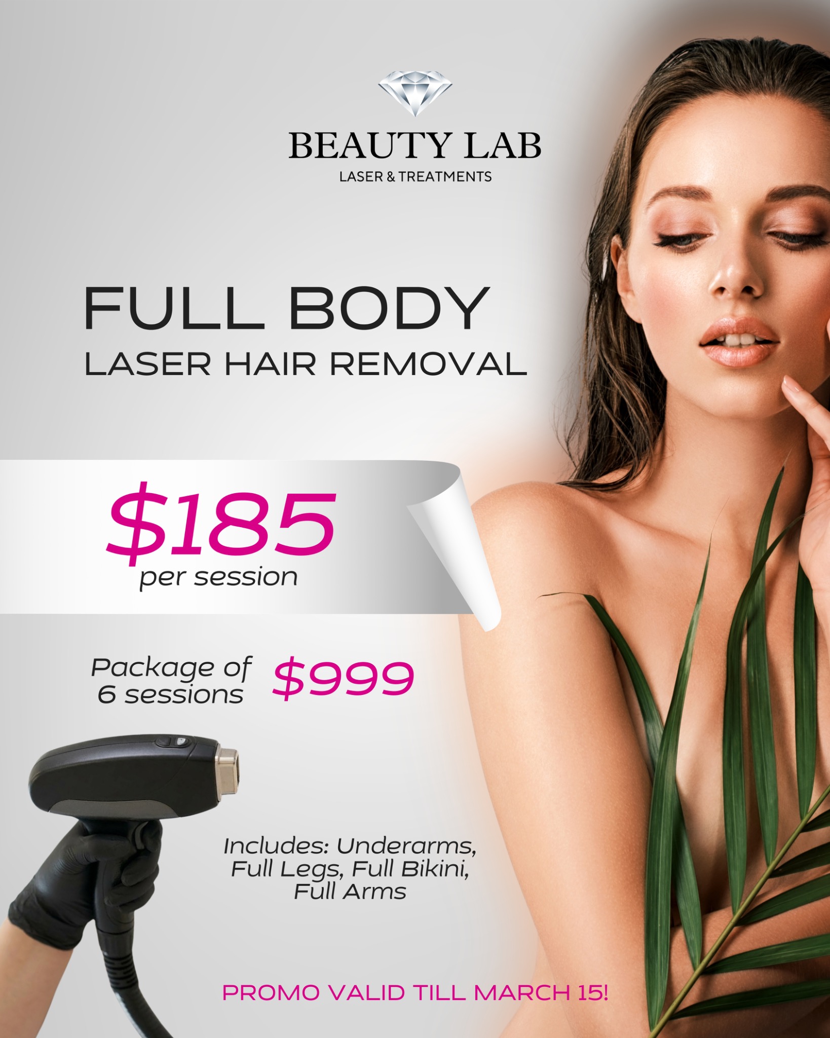 Beauty Lab Laser Facebook ad