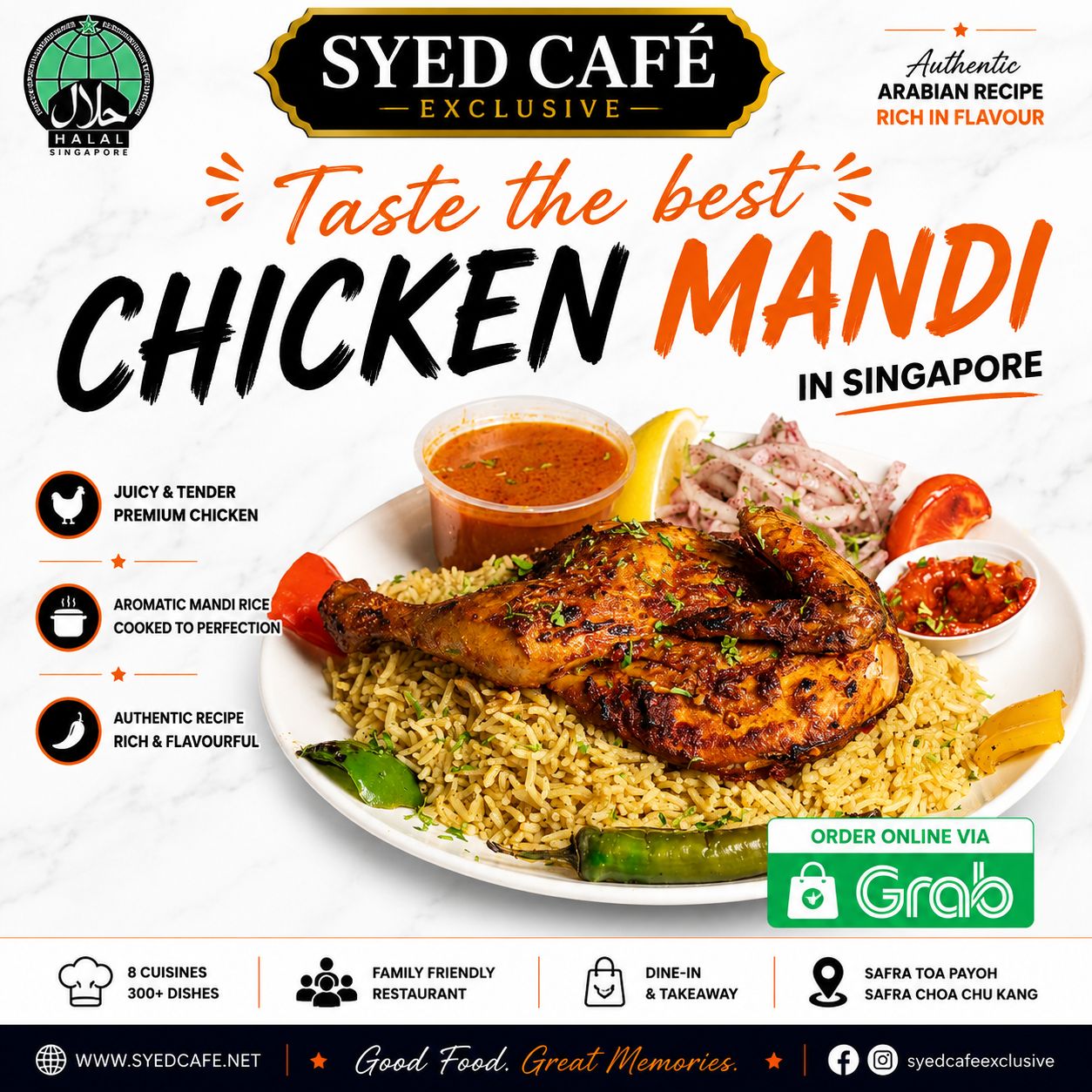 Syed Cafe Exclusive Facebook ad: Craving authentic Halal Arab, Malay & Western food…