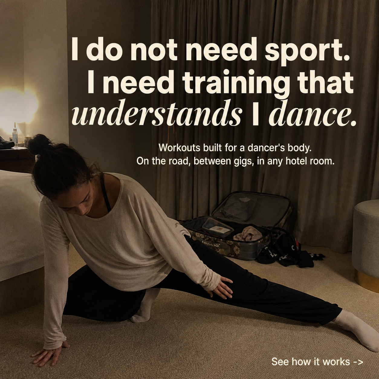 Dance Masterclass Facebook ad