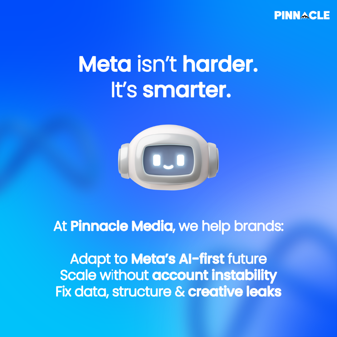 Pinnacle Media Facebook ad: Stop Guessing. Start Scaling