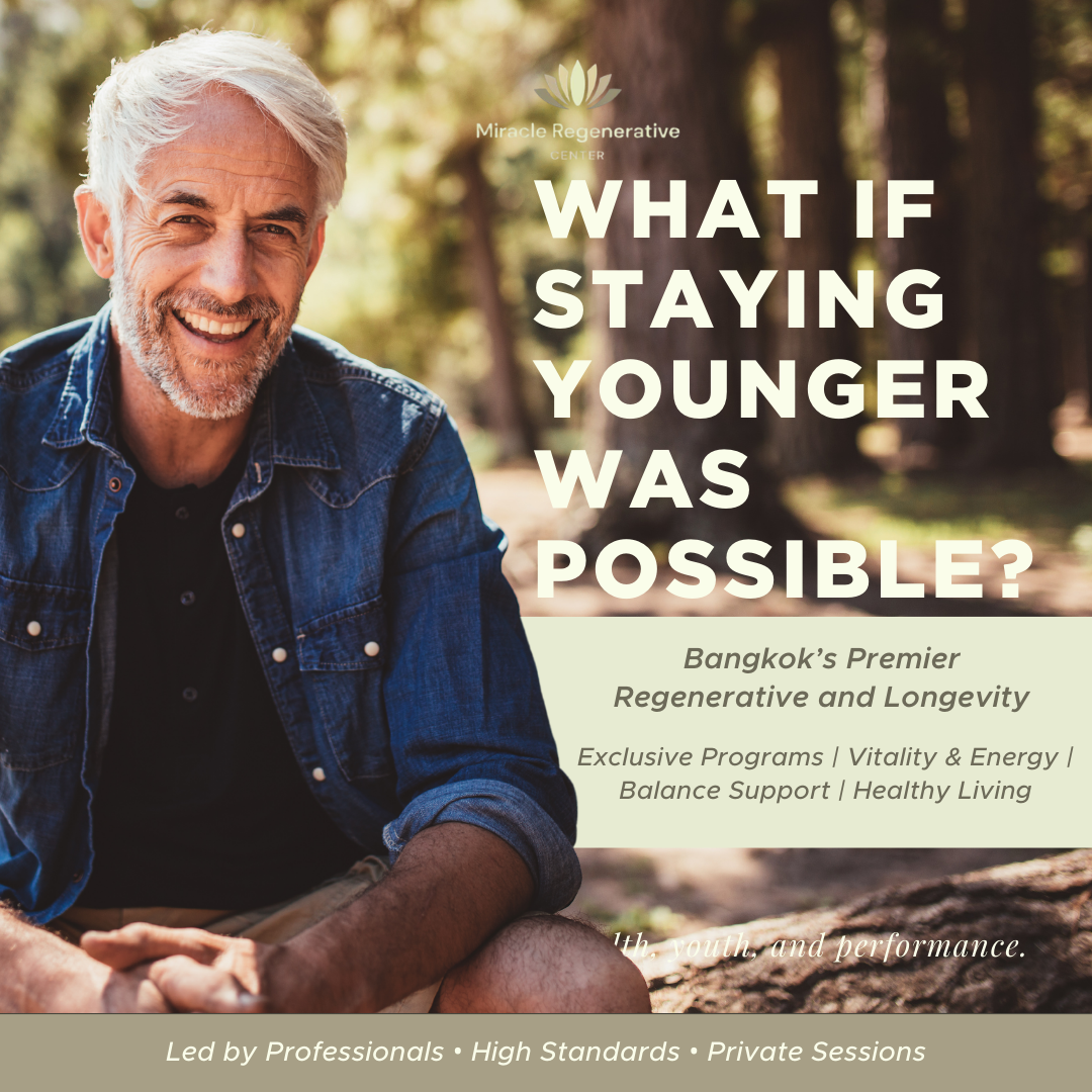 Miracle Regenerative Center CO., LTD. Facebook ad: What if staying younger felt within reach?