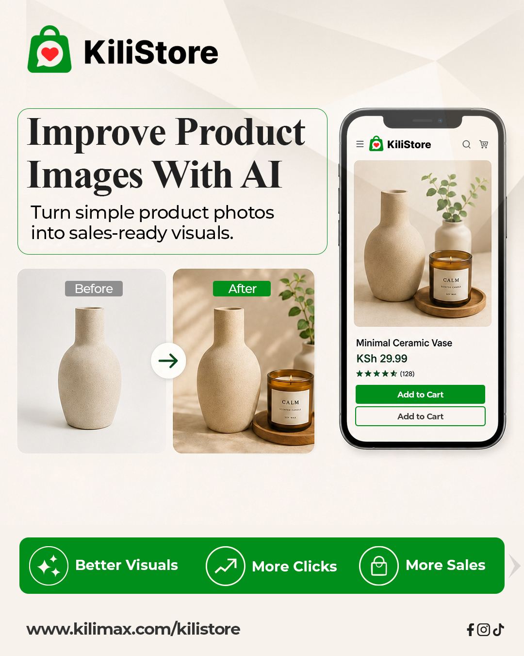 KiliMax Software Facebook ad: Bad product photos?