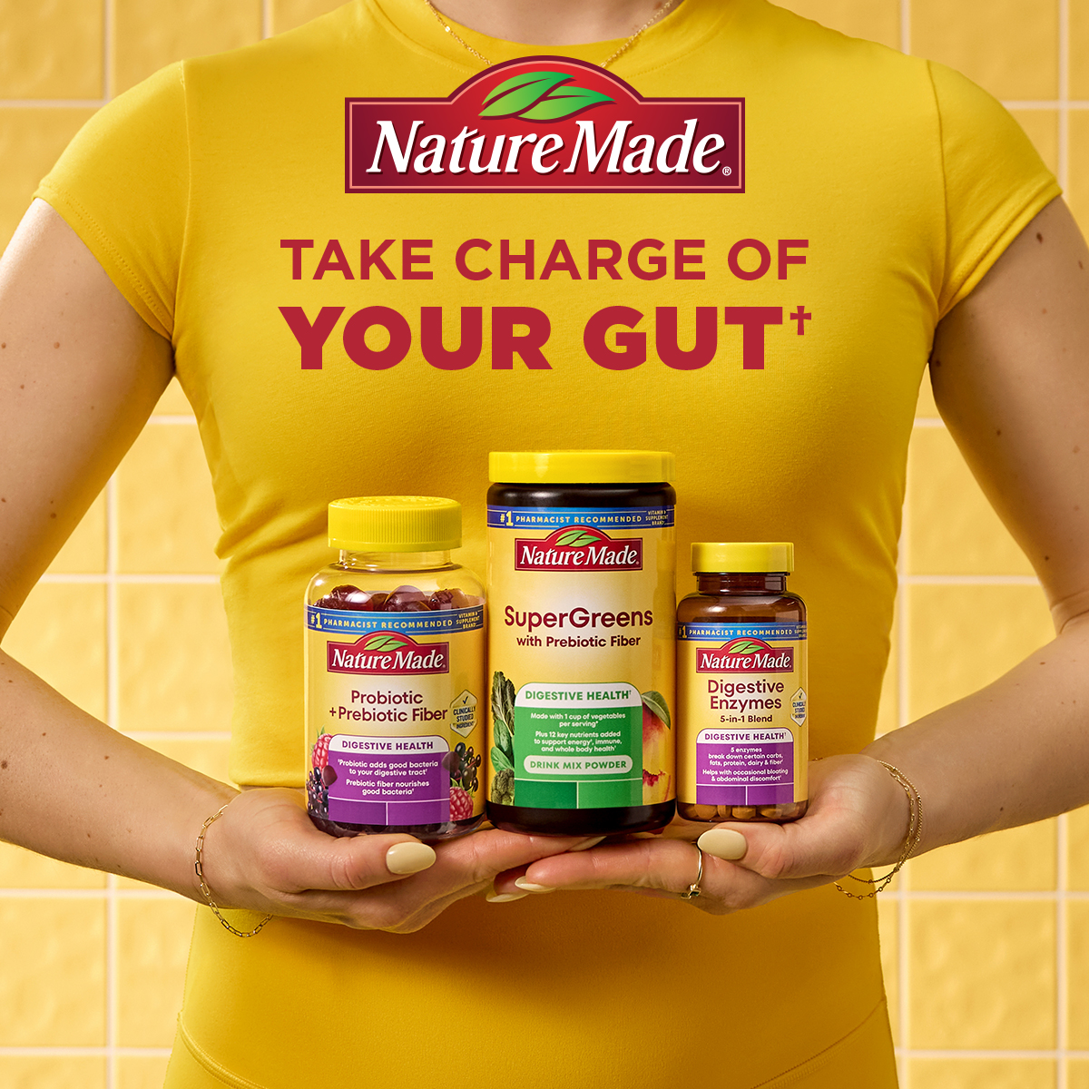 Nature Made Facebook ad: Take charge of your gut.†
