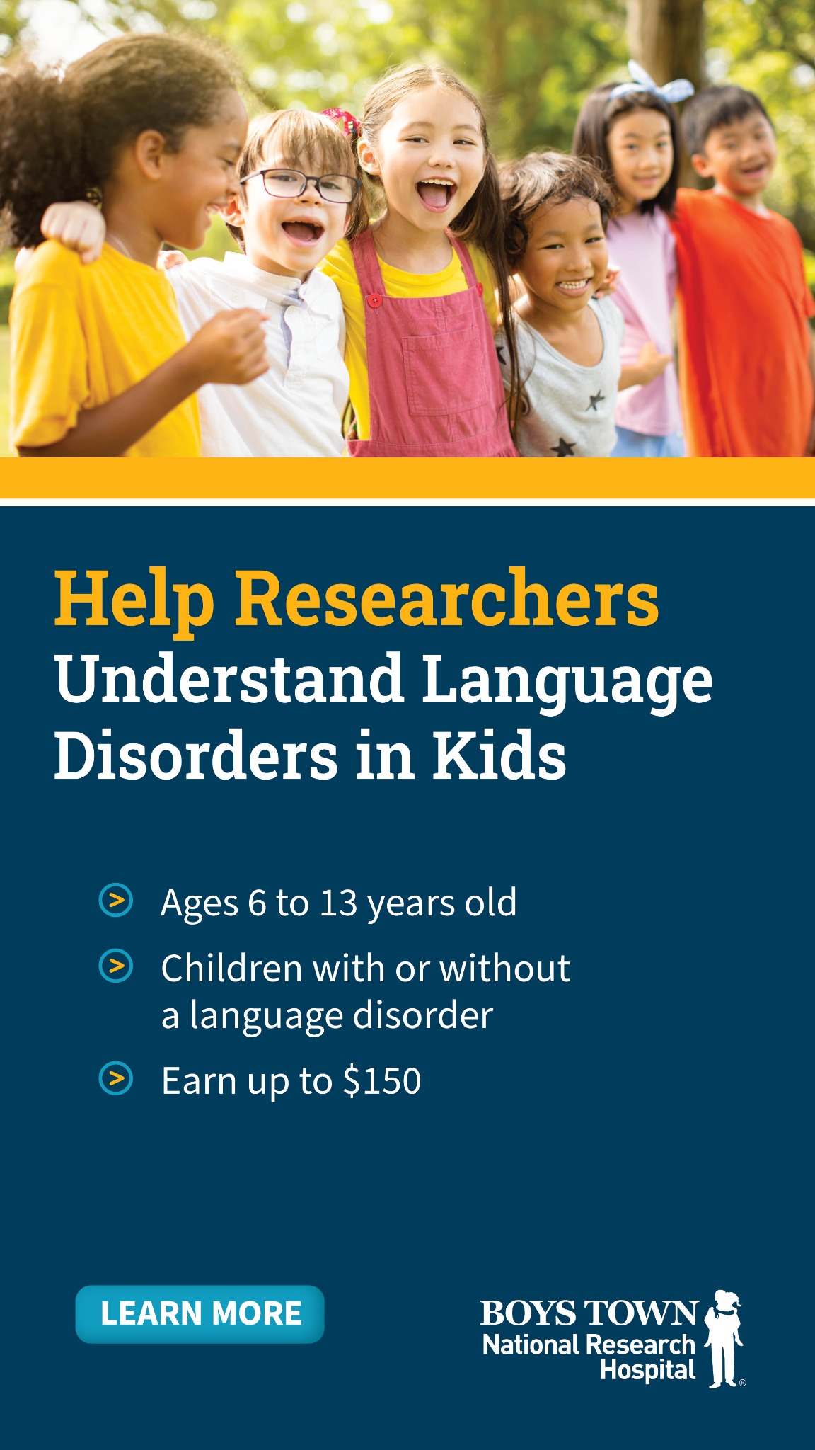 Boys Town National Research Hospital Facebook ad from Jun 3, 2026