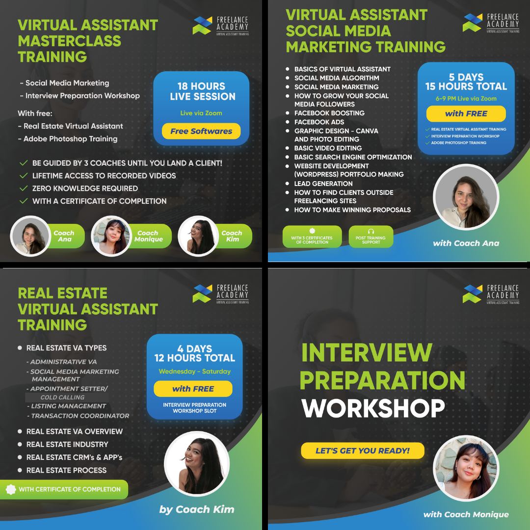 Freelance Academy - Virtual Assistant Training Facebook ad