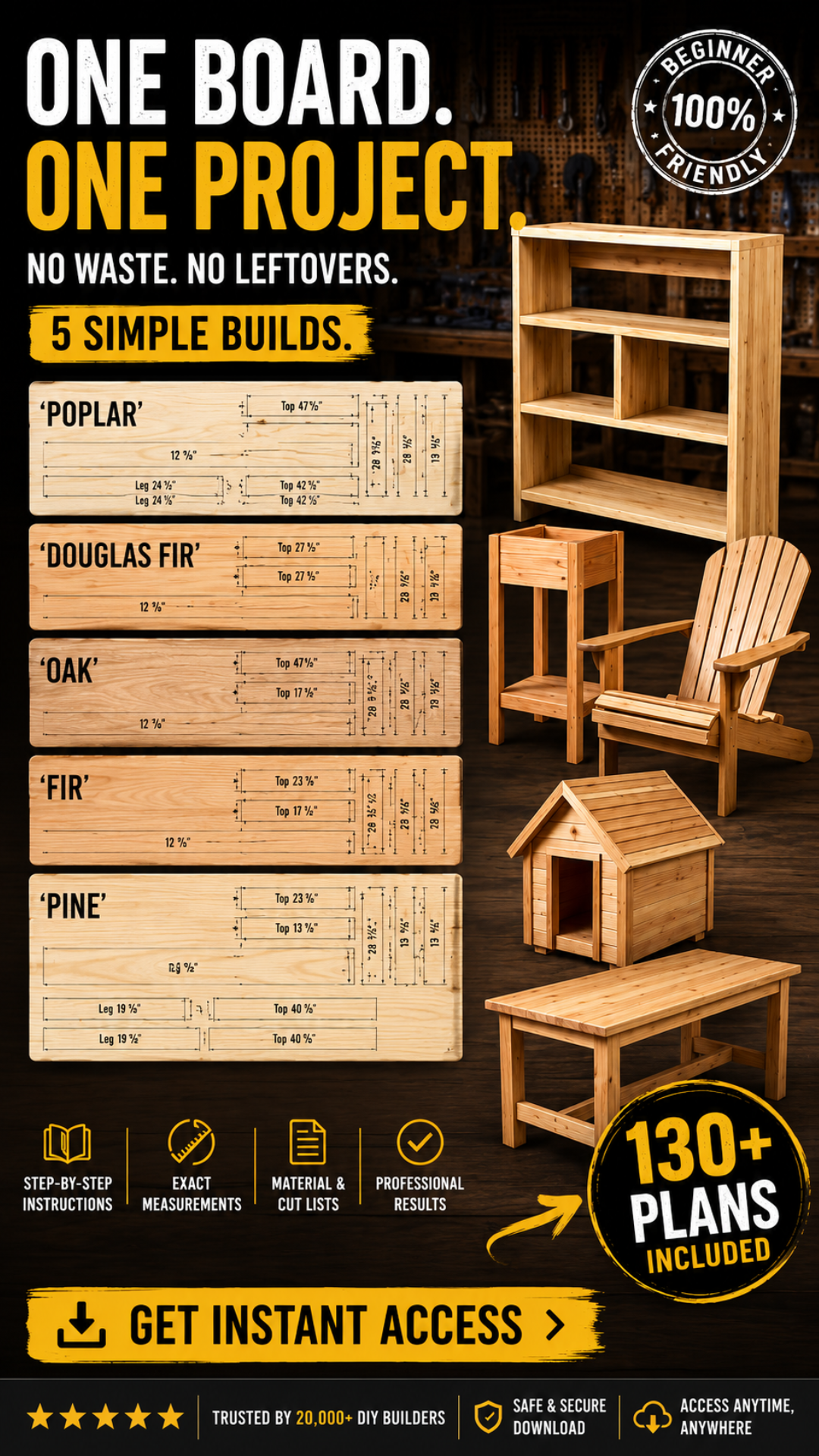 Wood Blueprints Facebook ad