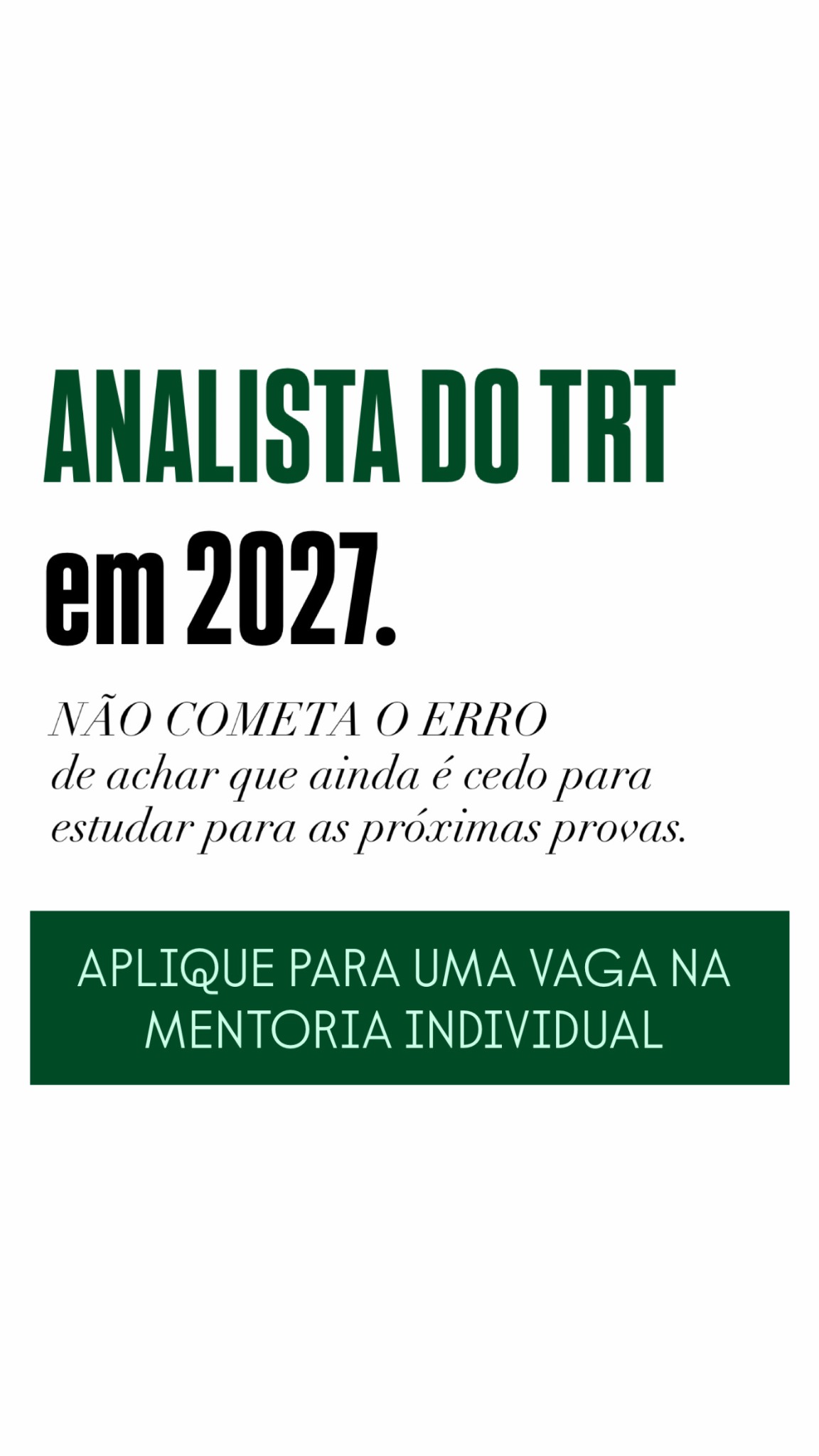 Mentoria Tribunal do Trabalho Facebook ad