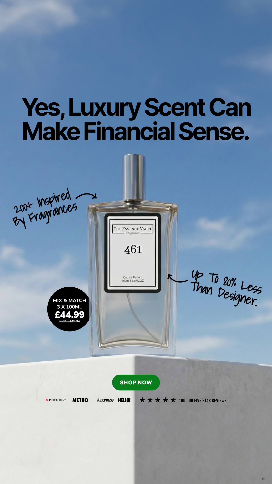 The Essence Vault Facebook ad