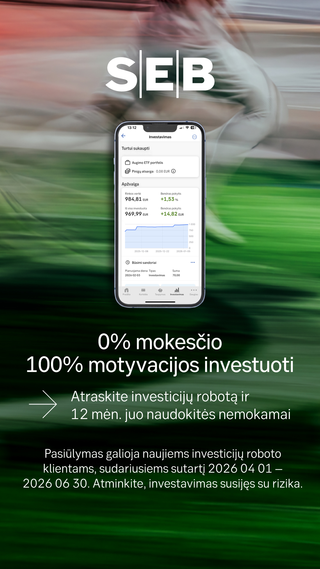 SEB Lietuvoje Facebook ad