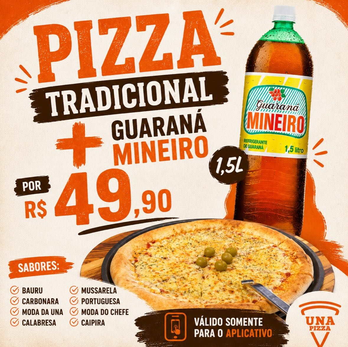 UNA PIZZA Facebook ad: UNA PIZZA | Delivery em Uberaba | Pedido online