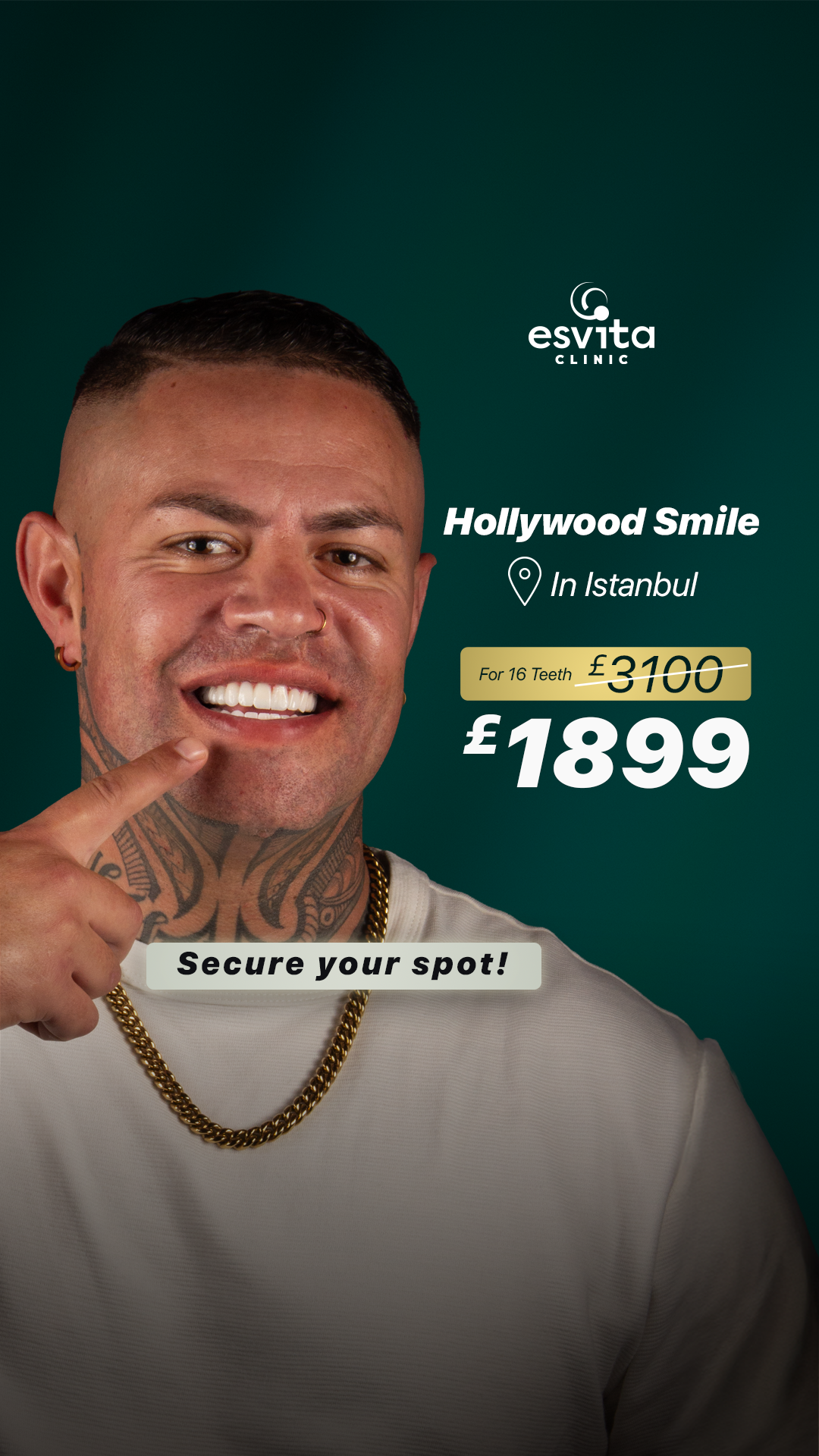 Esvita Clinic Turkey Facebook ad from Jul 8, 2026