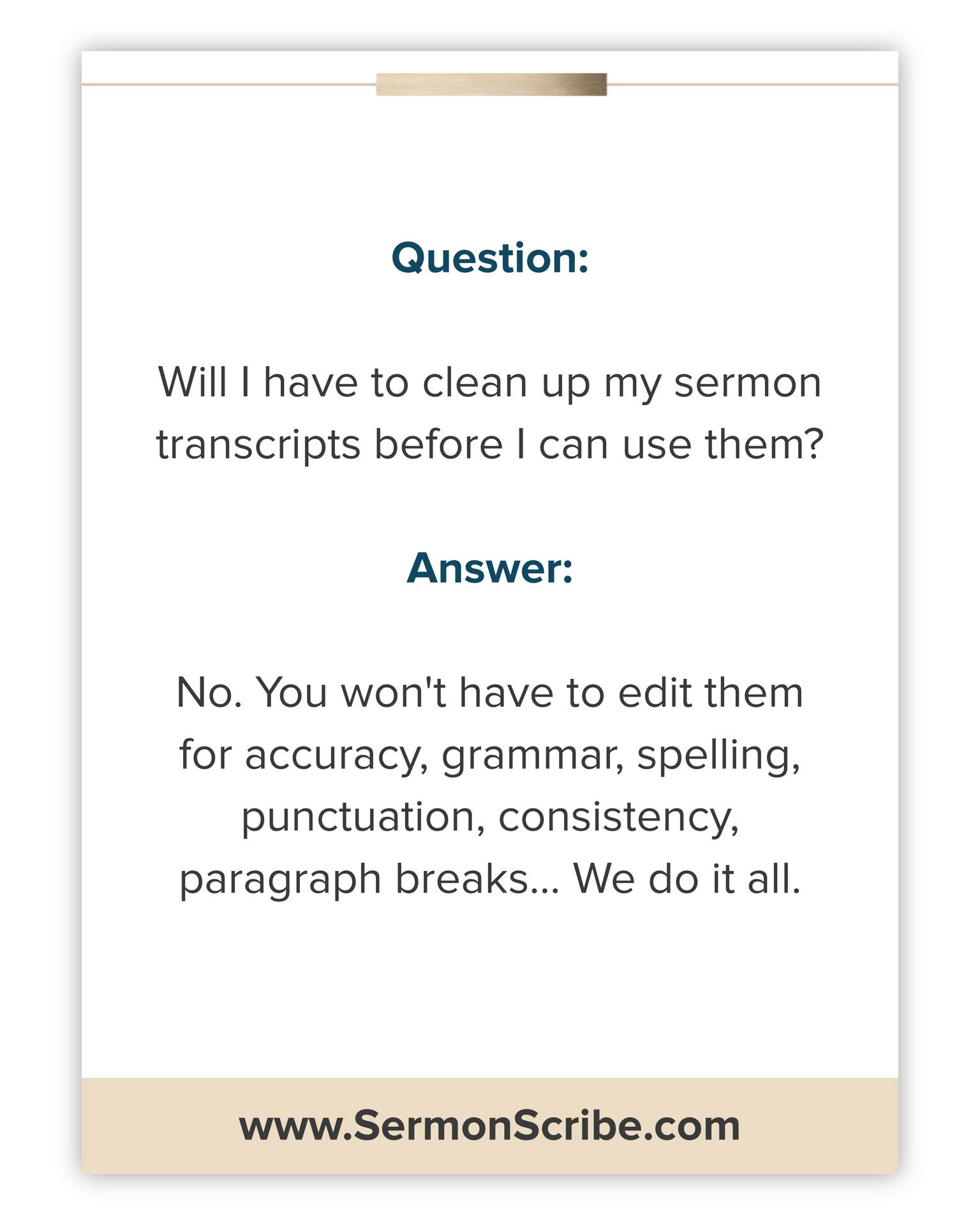 SermonScribe Facebook ad