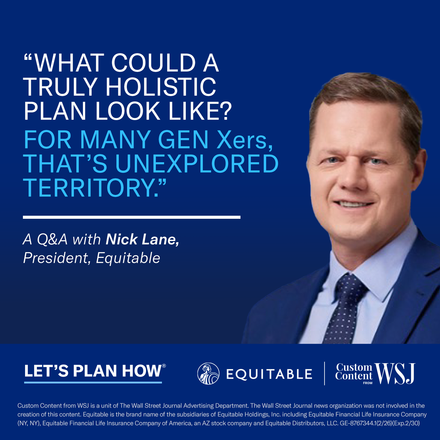 Equitable Facebook ad