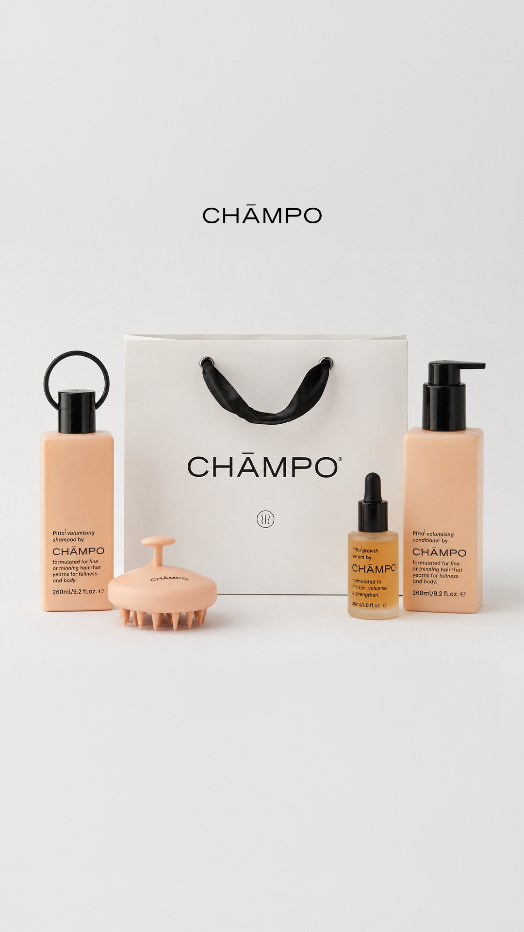 Chāmpo Haircare Facebook ad