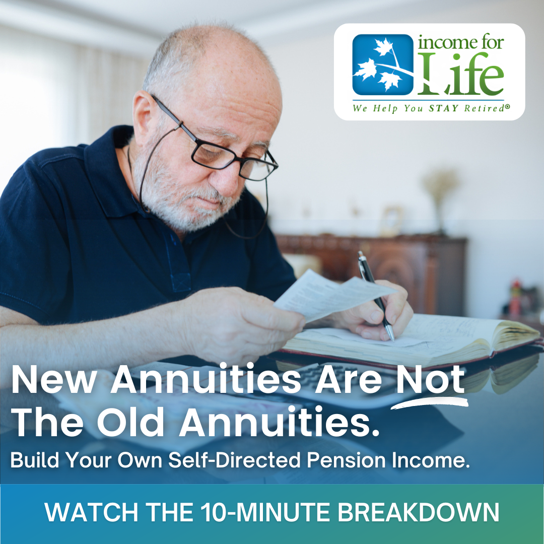 STAYretired Facebook ad: Pensions Are Disappearing. Income Doesn’t Have To.