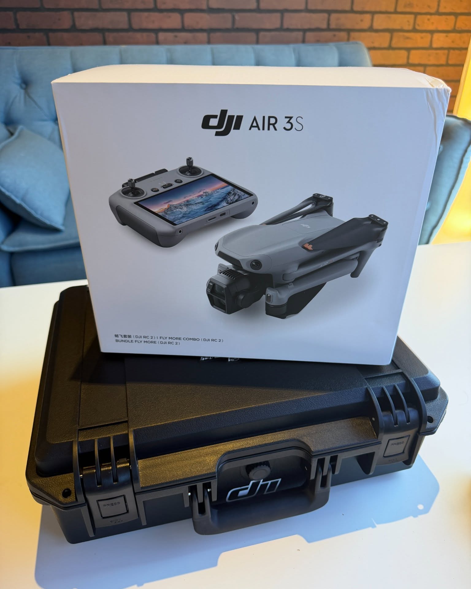 Jared Gagnon-Palick Facebook ad: DJI Air 3S 4K Drone W/ RC2 Fly More Combo & Pelican Case…