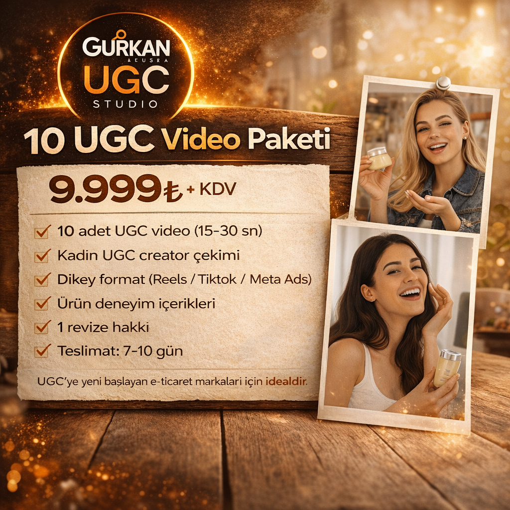 Gürkan Abuşka Ugc Studio Facebook ad from Mar 26, 2026