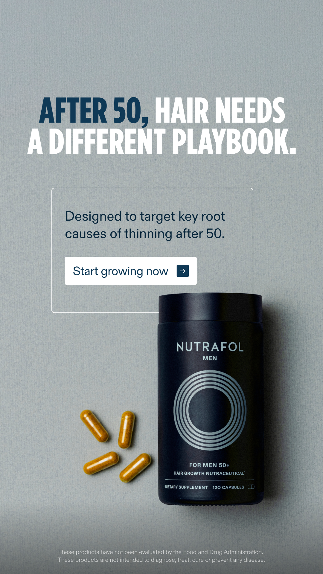 Nutrafol Men Facebook ad