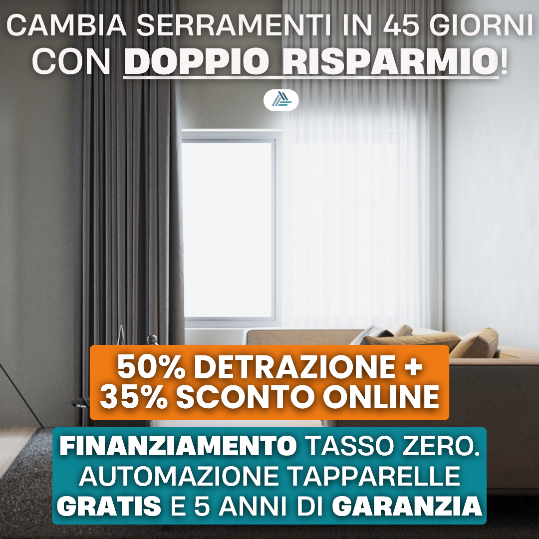 Alma Group Facebook ad: Doppio risparmio 35+50%