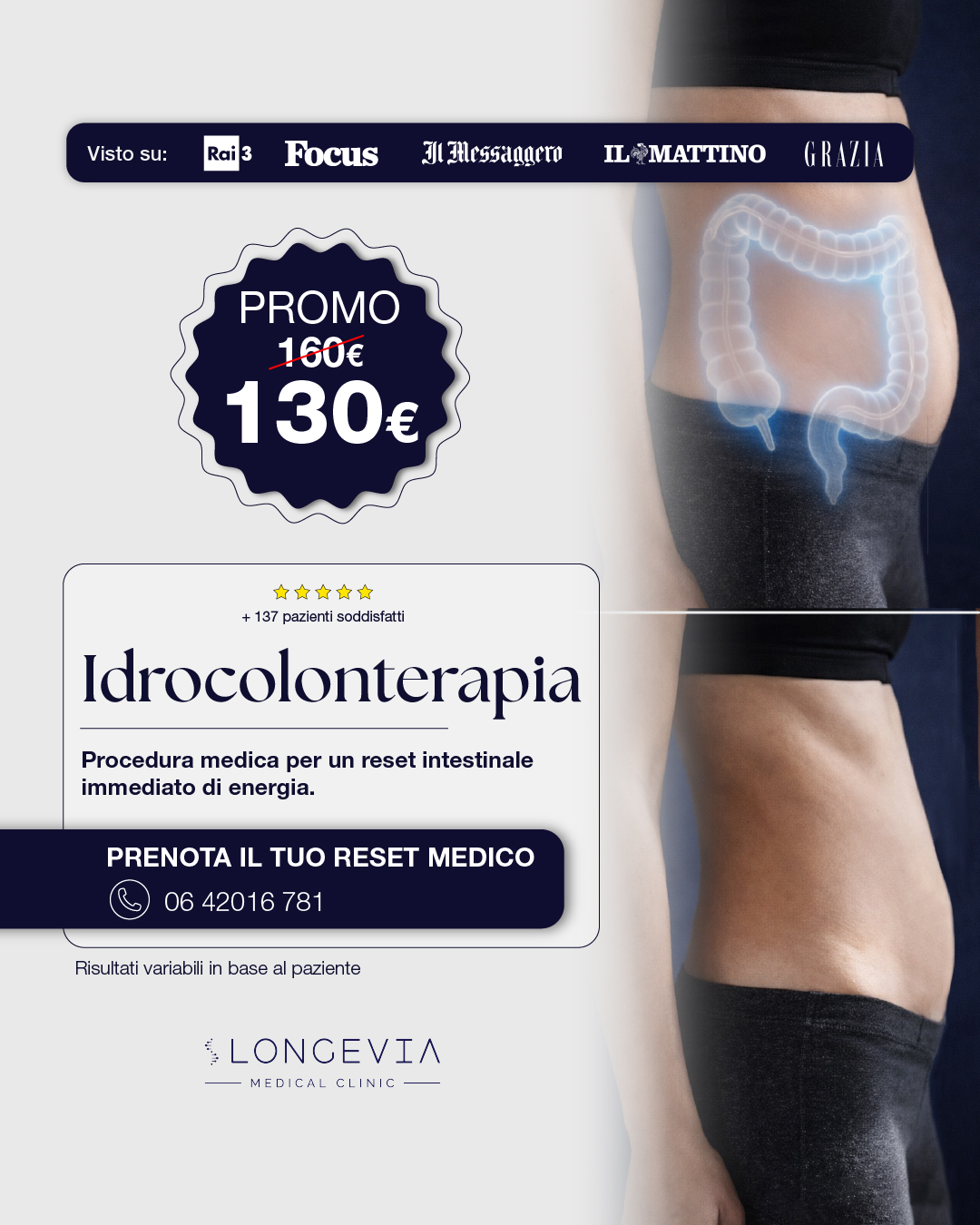 Longevia Clinic Facebook ad