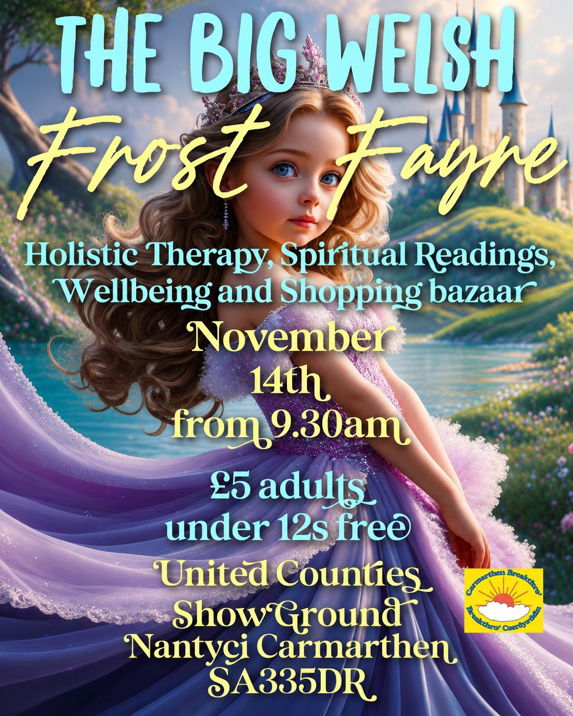Sarah Powell Holistic Therapies Facebook ad: The Big Welsh Frost Fayre for Carmarthen Breakthro
