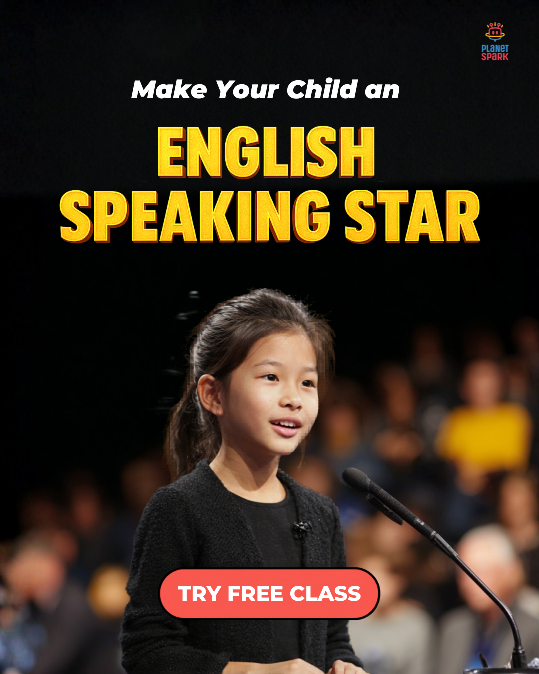 PlanetSpark - The Public Speaking Expert Facebook ad: From Shy To Confident