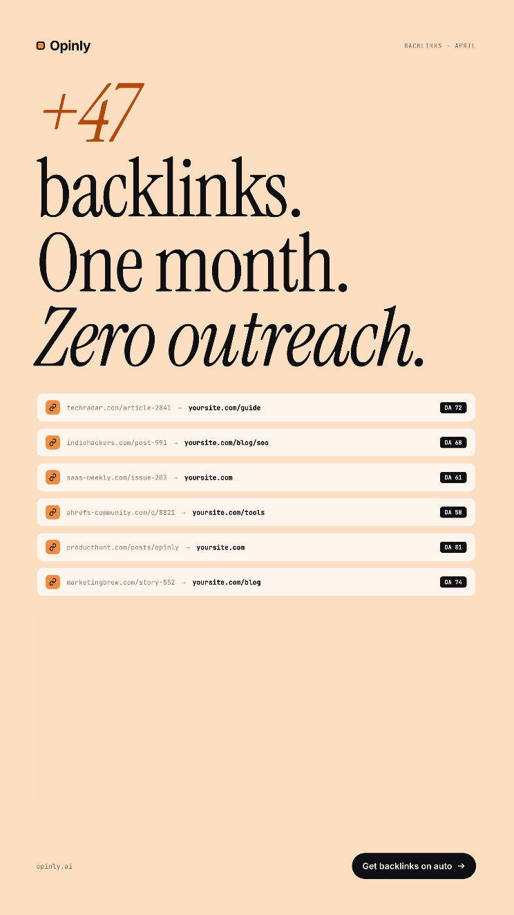 Opinly Facebook ad