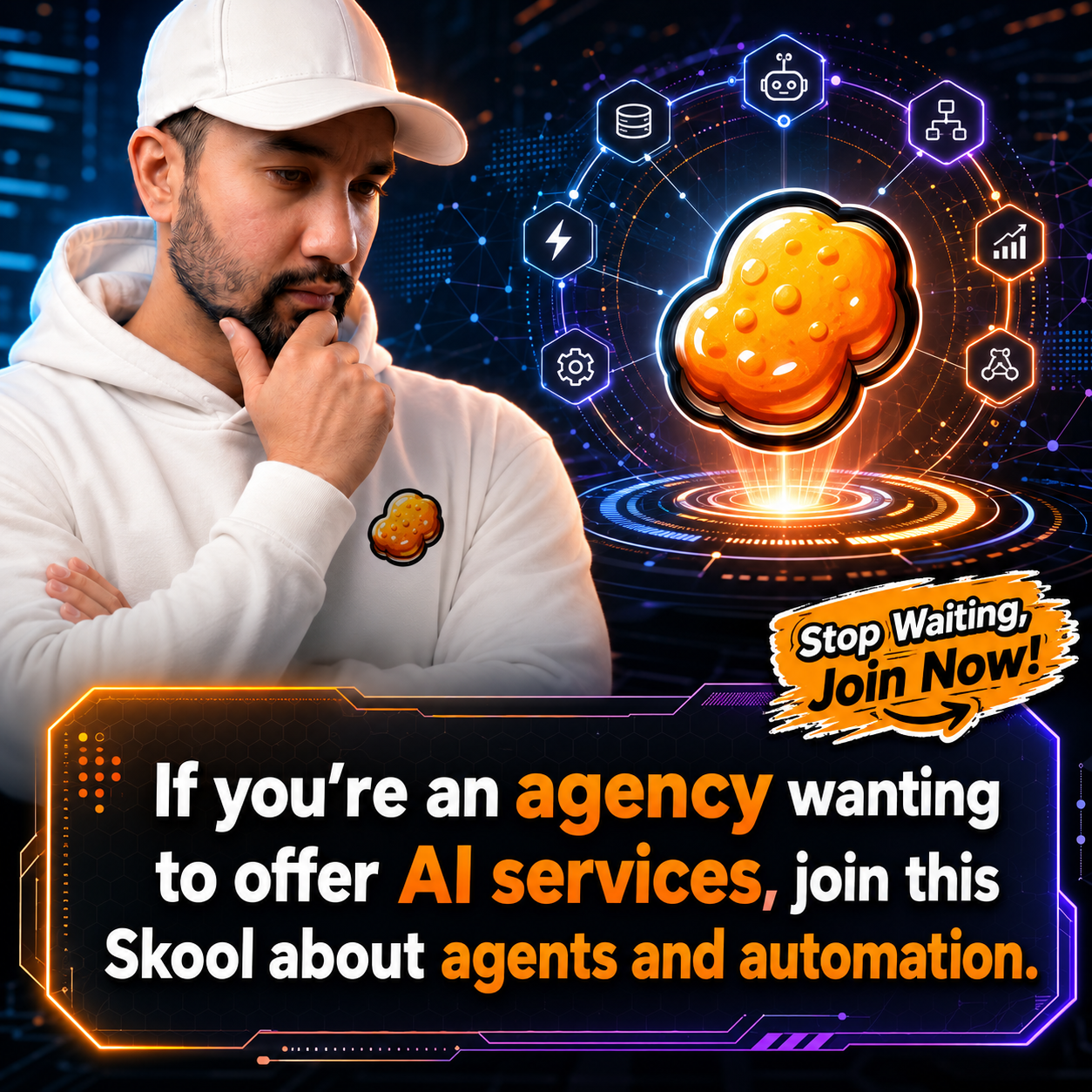 Skool Facebook ad