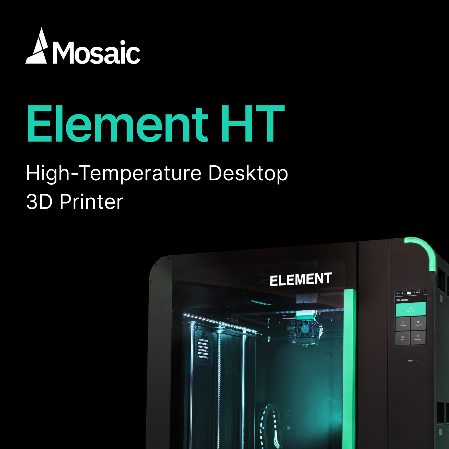 Mosaic Manufacturing Facebook ad: Automate High-Temp 3D Printing