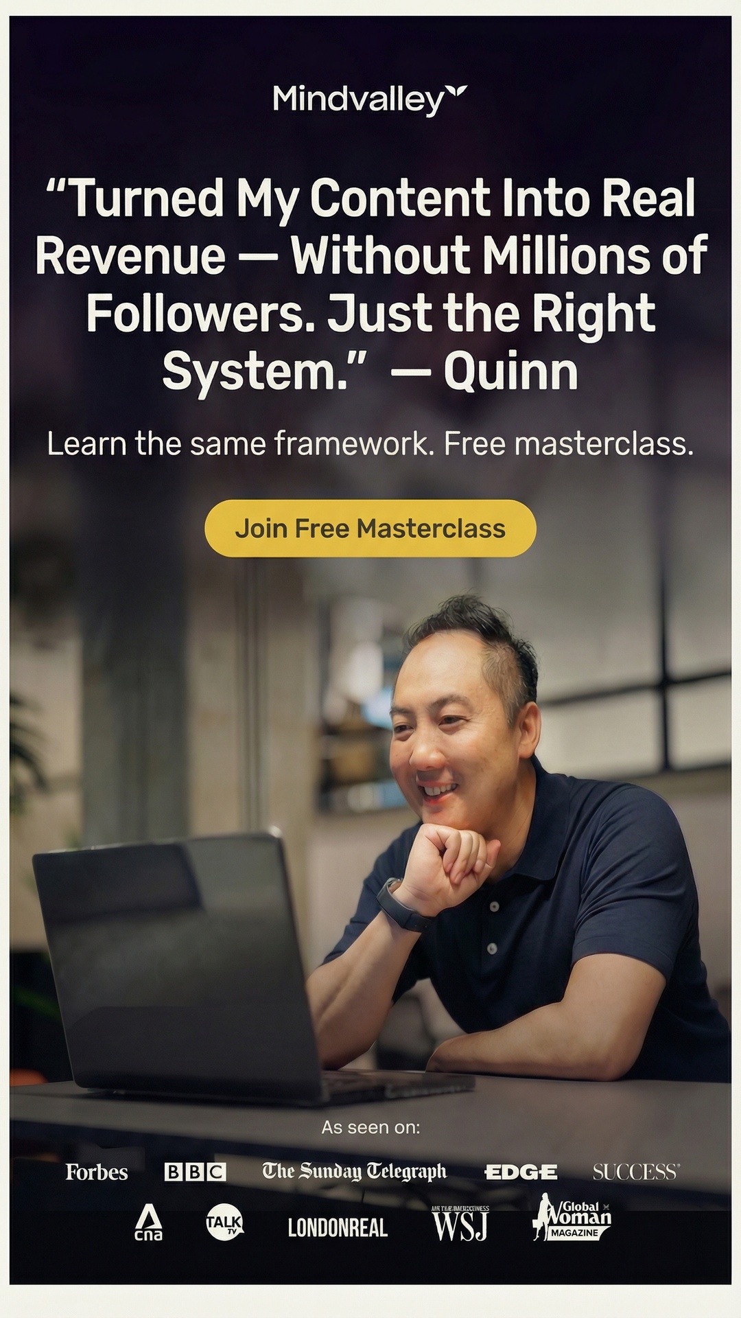 Mindvalley Facebook ad from Mar 10, 2026