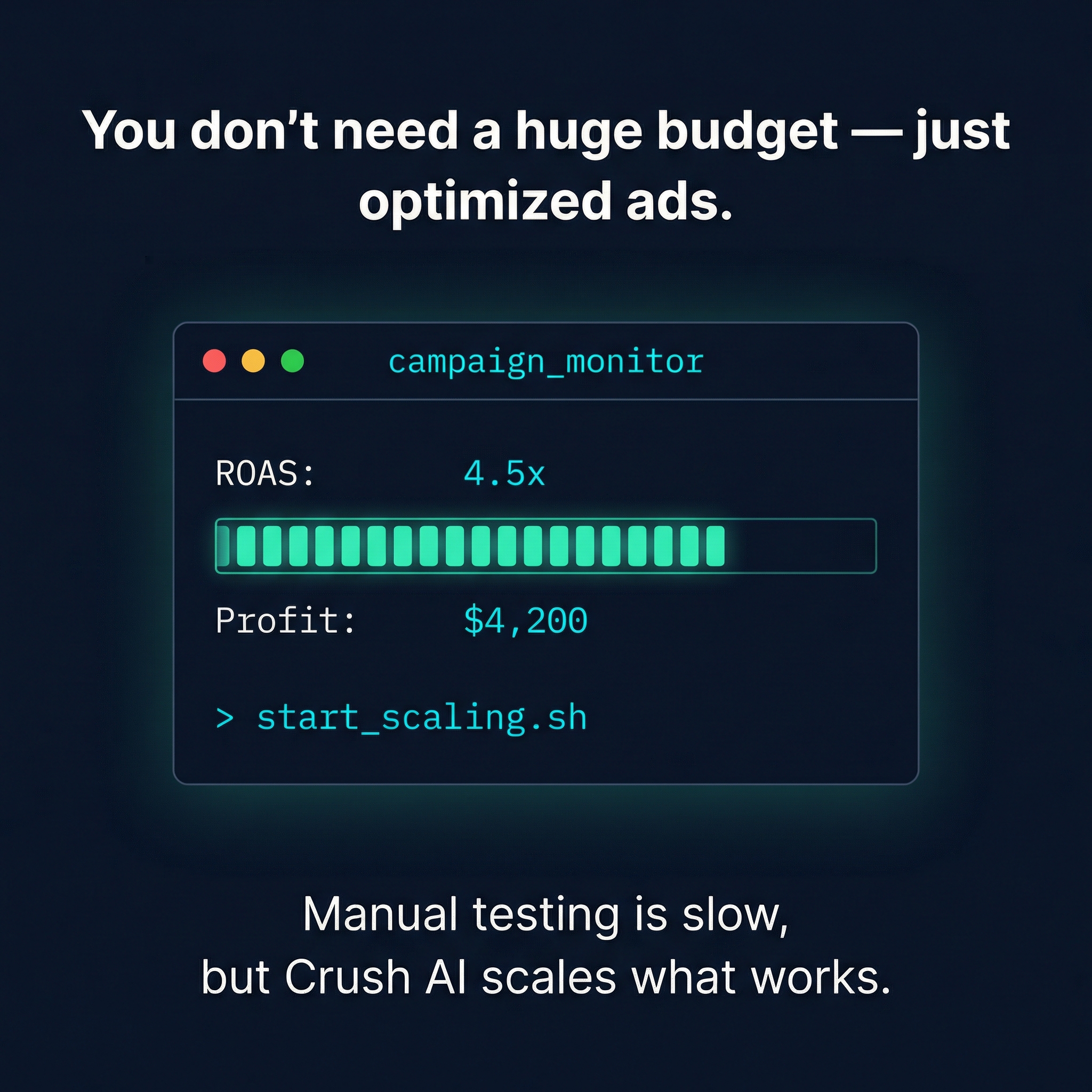 trycrush.ai Facebook ad