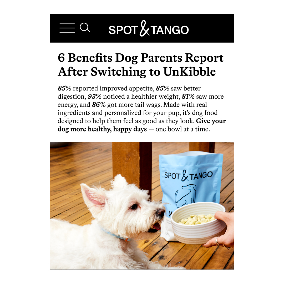 Spot and Tango Facebook ad