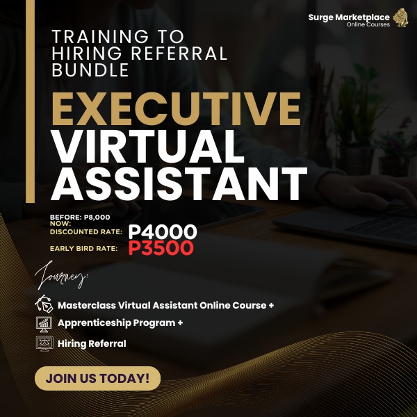 Surge Freelancing Marketplace Facebook ad: TRAIN, GET EXPERIENCE, AND BE REFERRED TO HIRING…