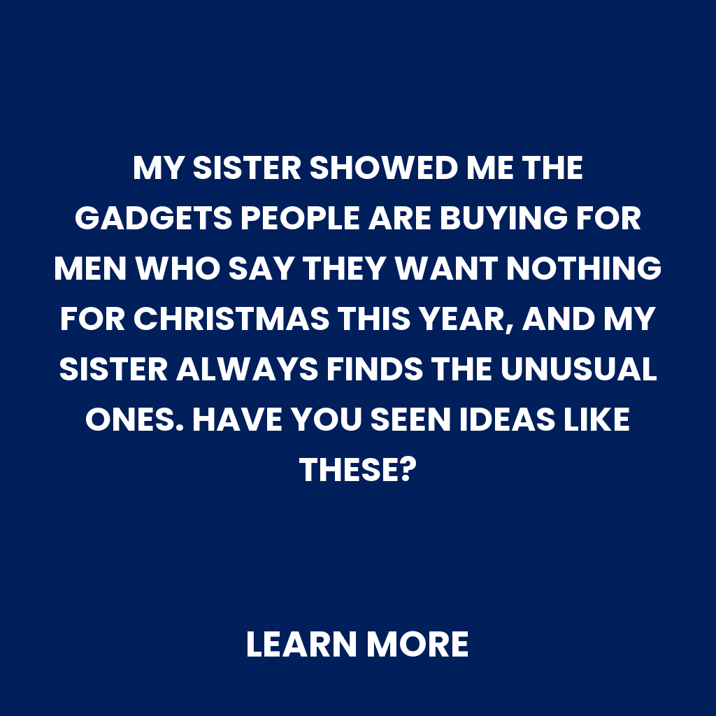 Answer Lab Facebook ad: Unique Gift Ideas for Men Who Say They Want Nothing