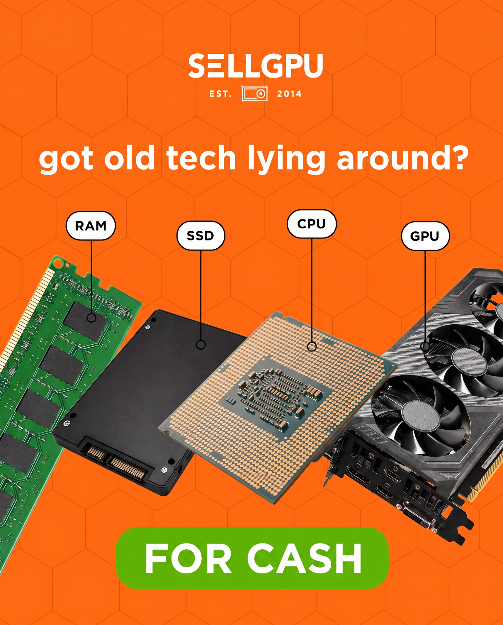 SellGPU.com Facebook ad