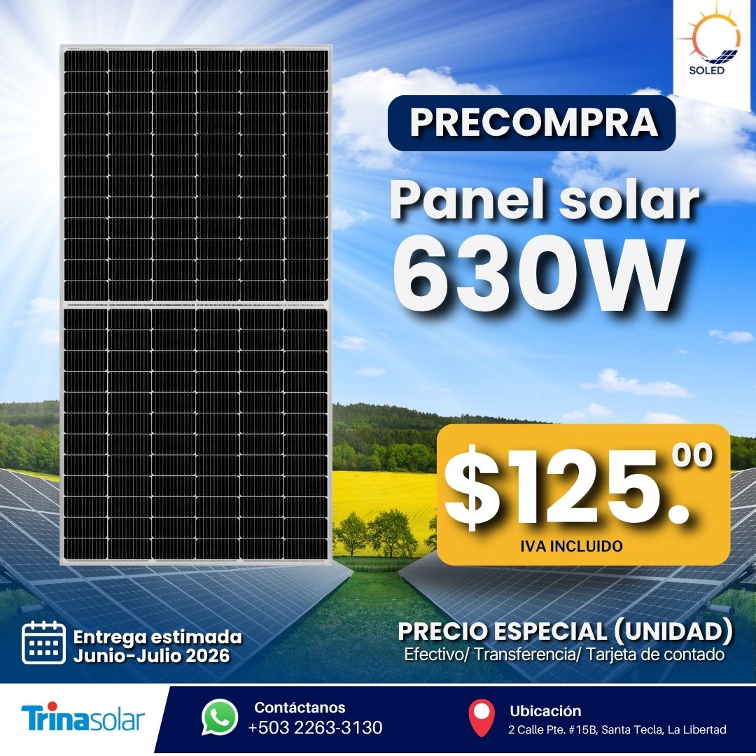 SOLED - Paneles Solares e iluminación LED SV Facebook ad: PREVENTA SOLAR 2026