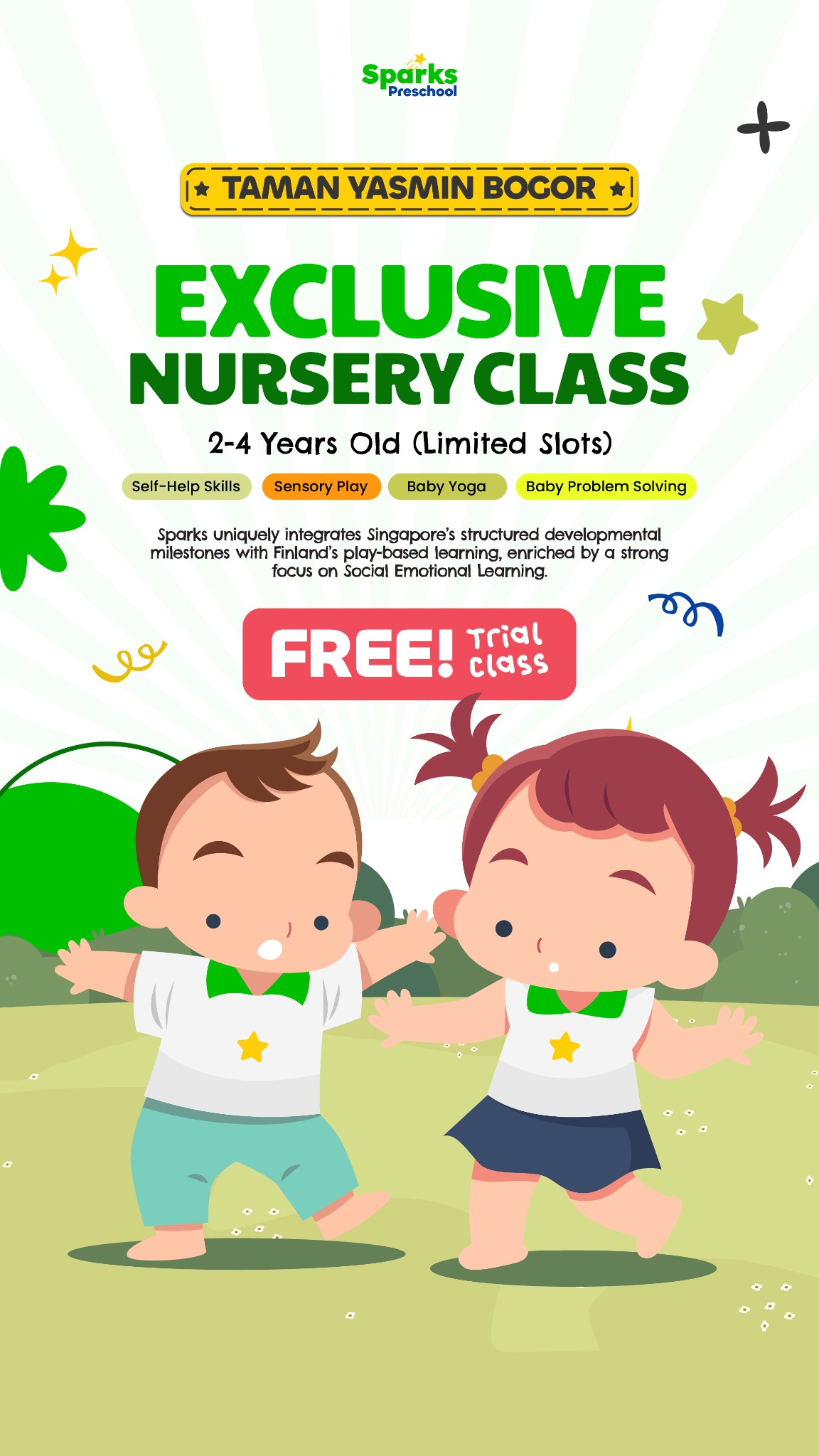 Sparks Preschool Facebook ad