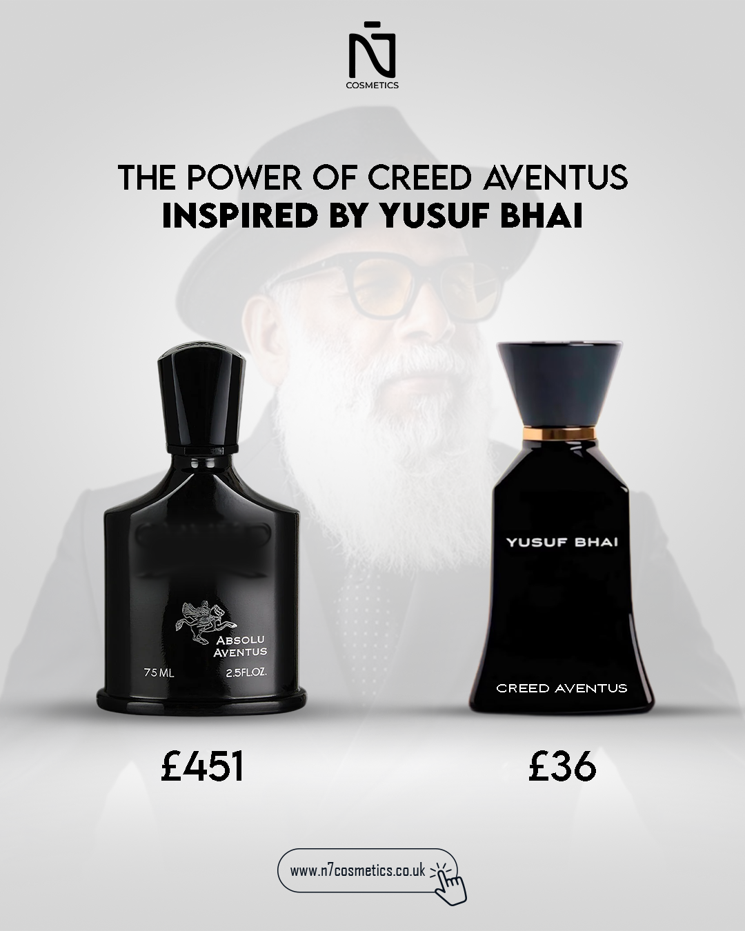 N7 Cosmetics Facebook ad: Luxury fragrances, inspired by world-famous designers and…