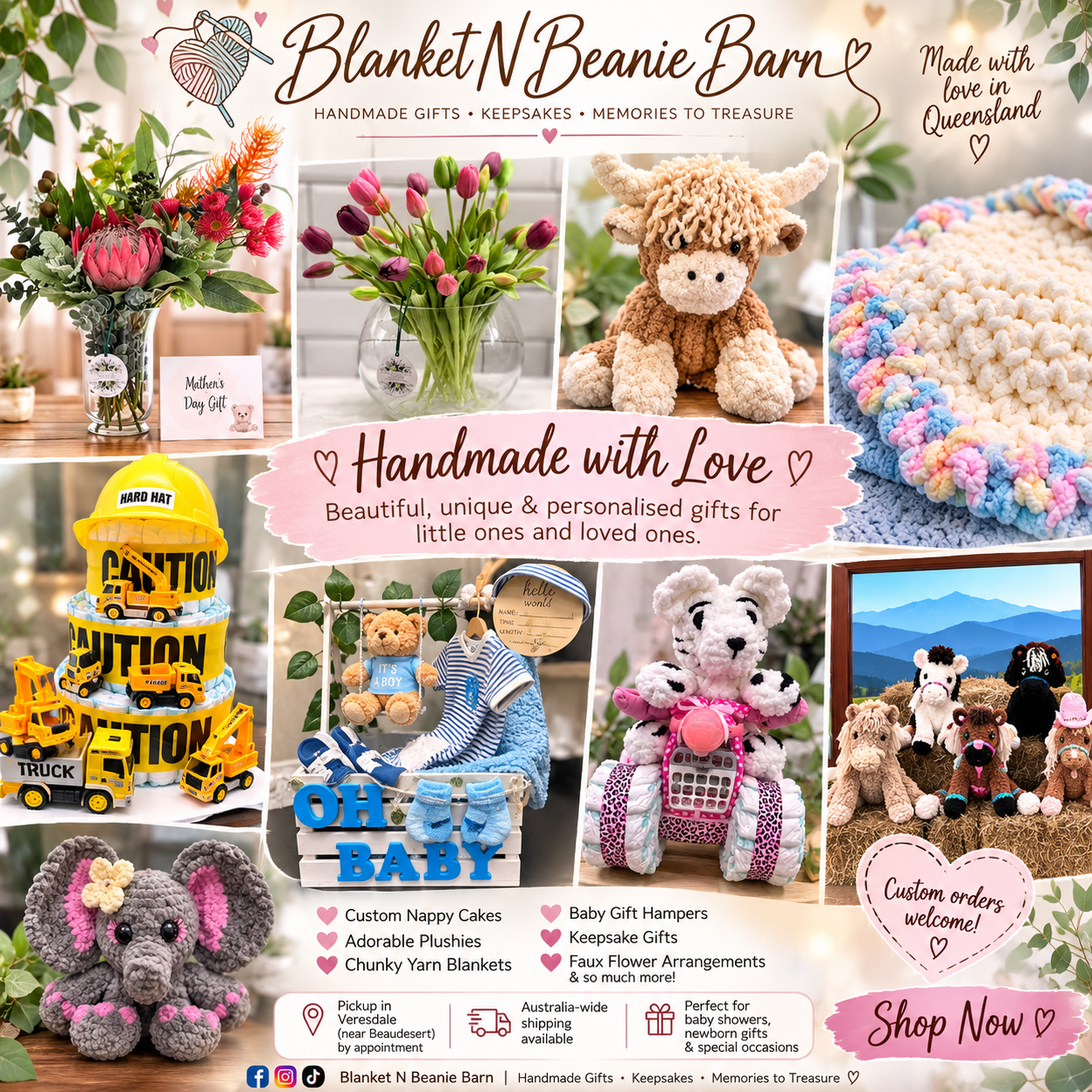 Blanketnbeaniebarn  Facebook ad