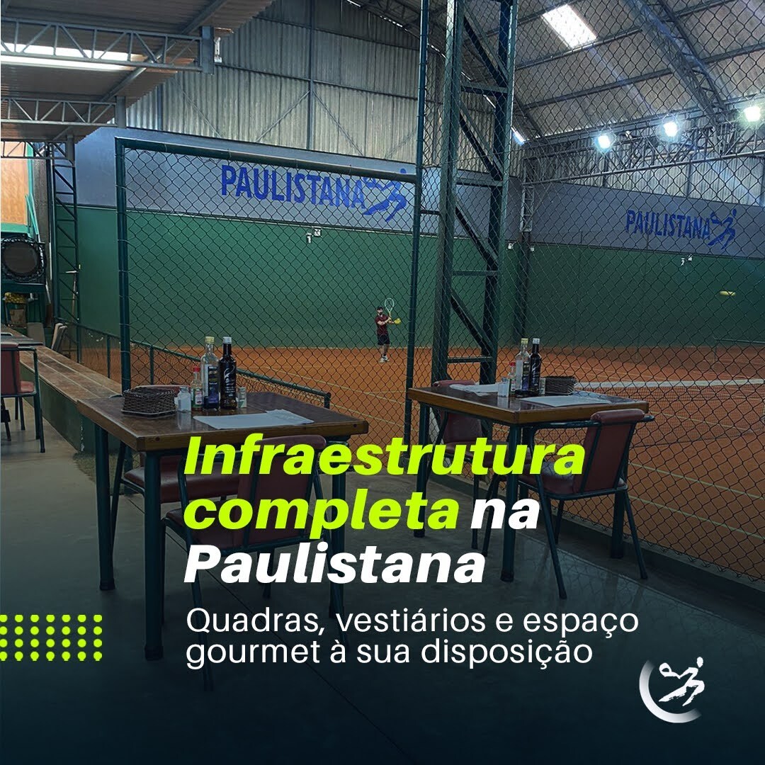 Paulistana Academia de Tênis Facebook ad: Na Paulistana, oferecemos uma estrutura completa para…