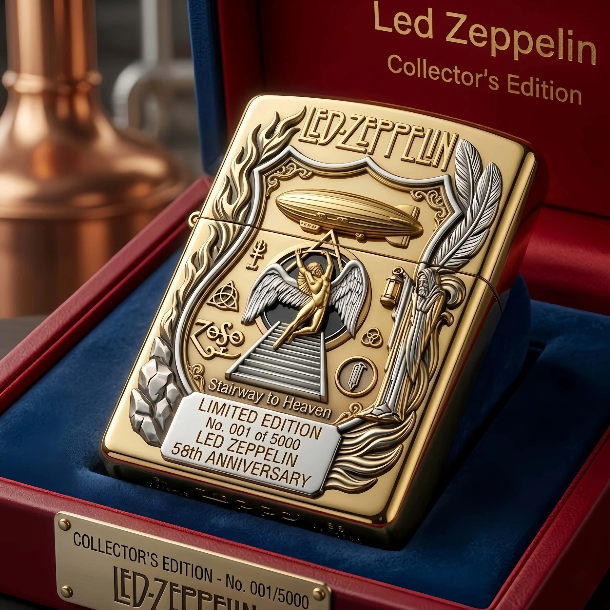 Spencer Gracet Tal Facebook ad: Led Zeppelin x Zippo 58th Anniversary Collector's Lighter