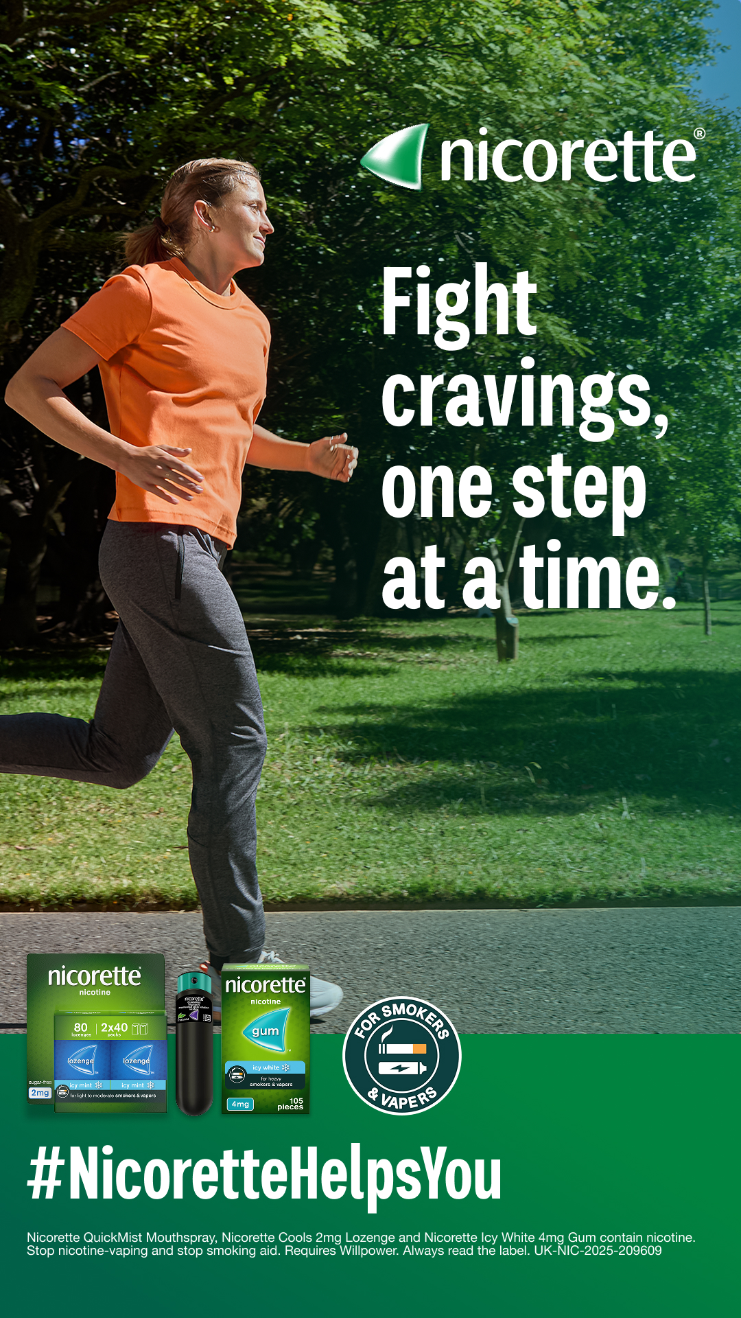 Nicorette Facebook ad from Dec 31, 2025