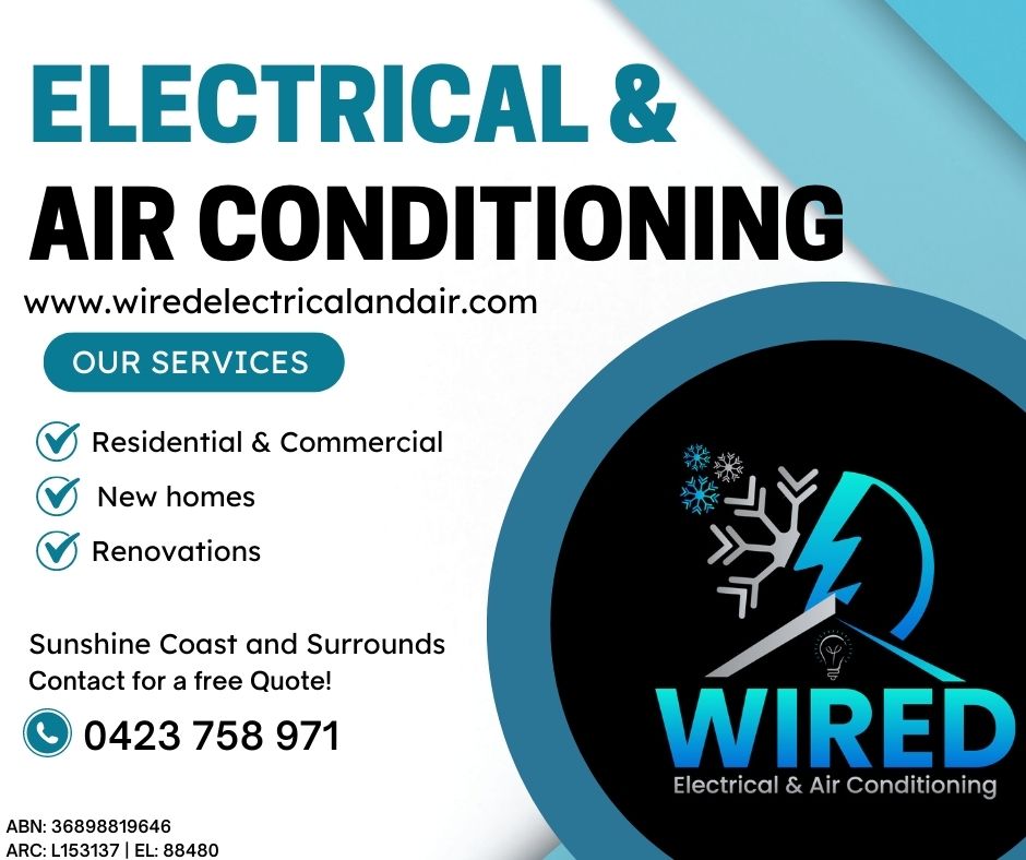 Wired Electrical and Air conditioning Facebook ad: Enquire now