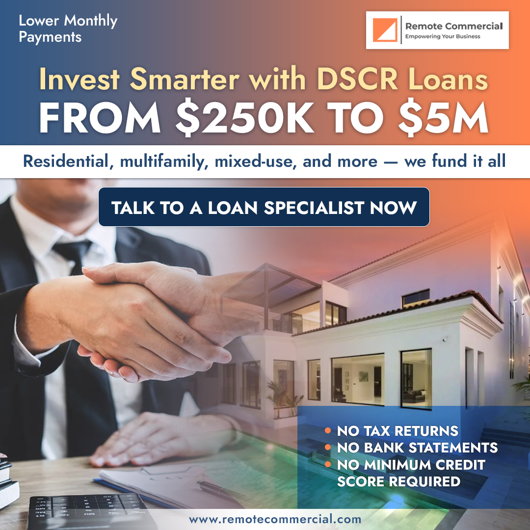 Remote Commercial Facebook ad: Qualify Based on Property Income!