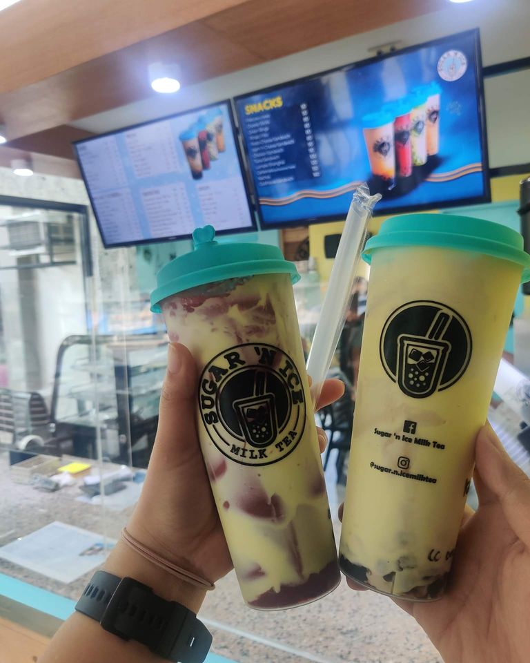 Sugar 'n Ice Milk Tea Facebook ad: Hello! Is it tea you're looking for?