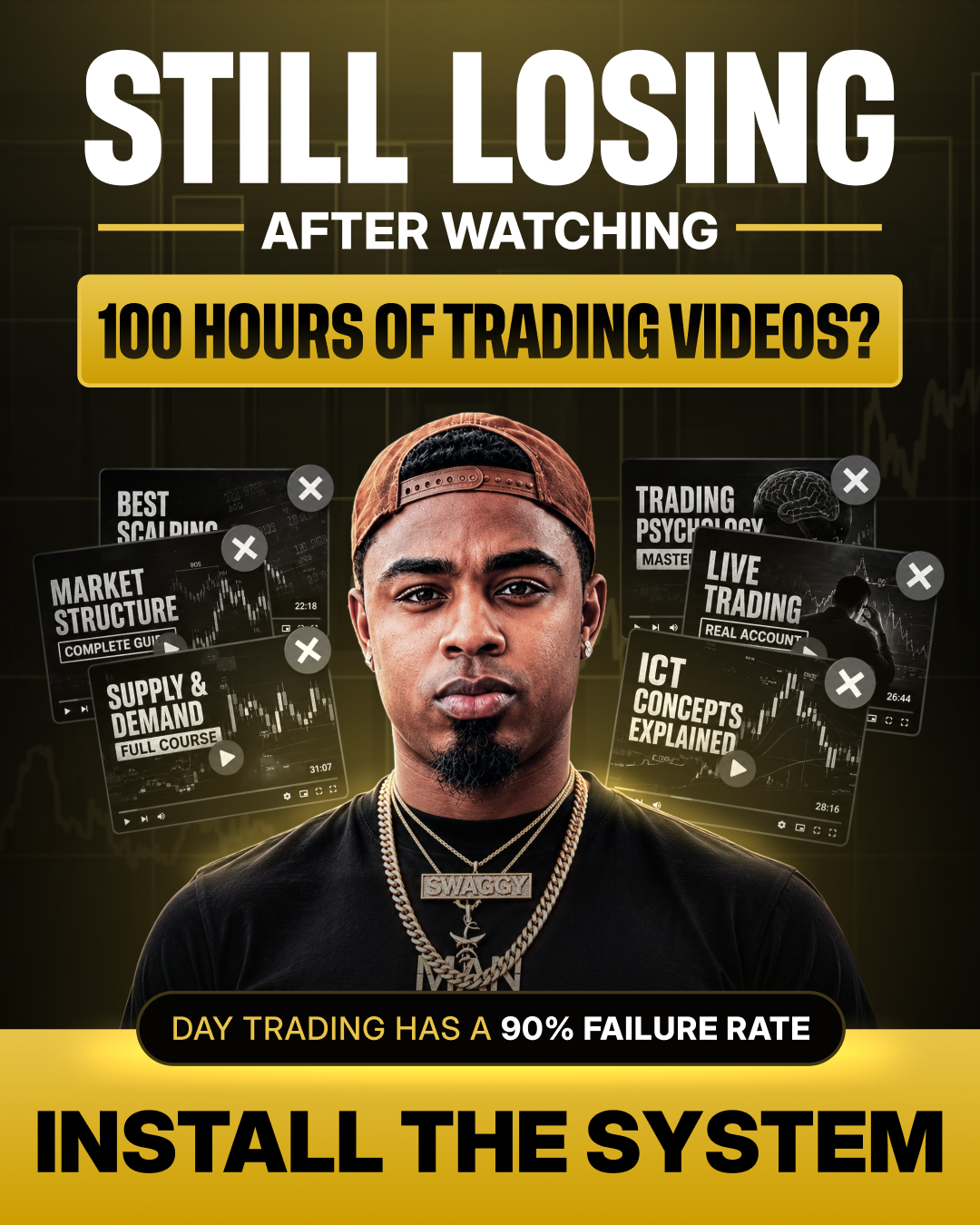 Chris Swaggy C Williams Facebook ad: I watched everything too and still lost for 5 years.