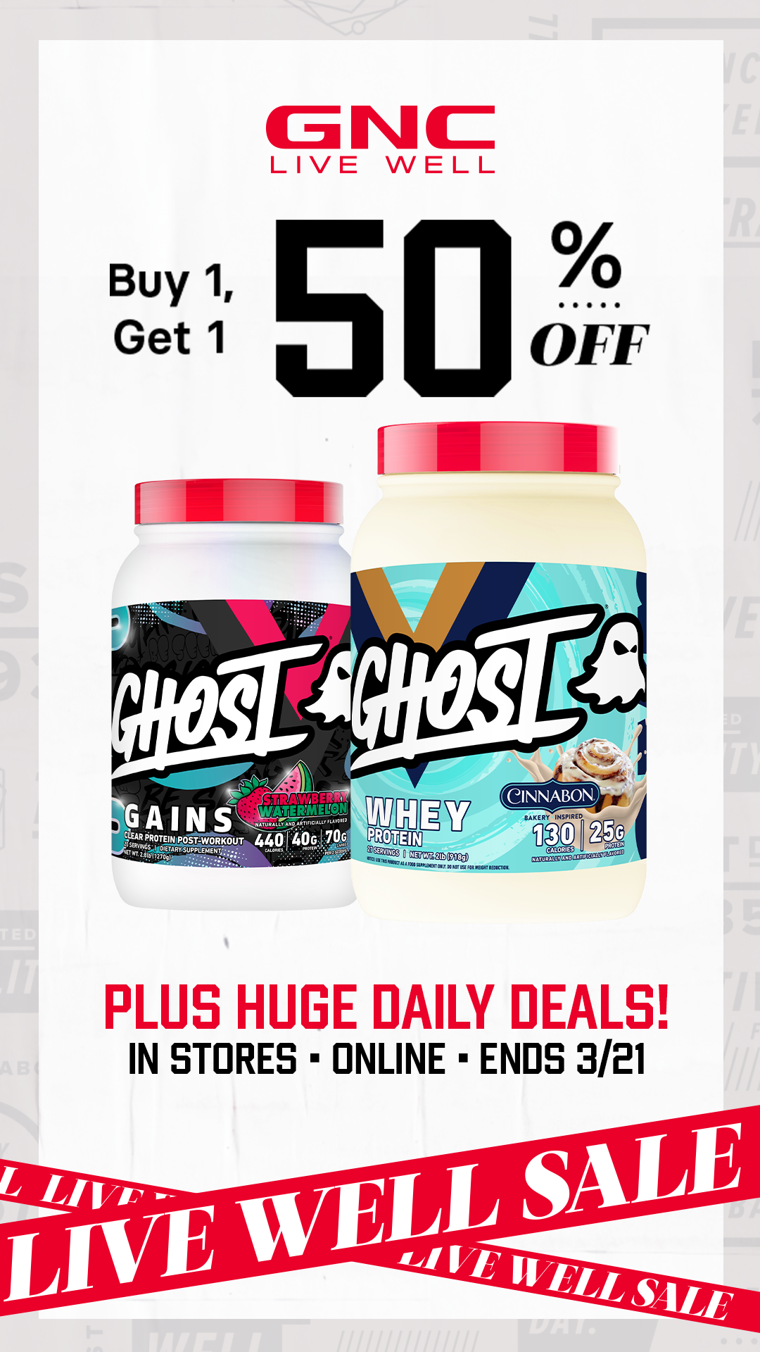 GNC Live Well Facebook ad