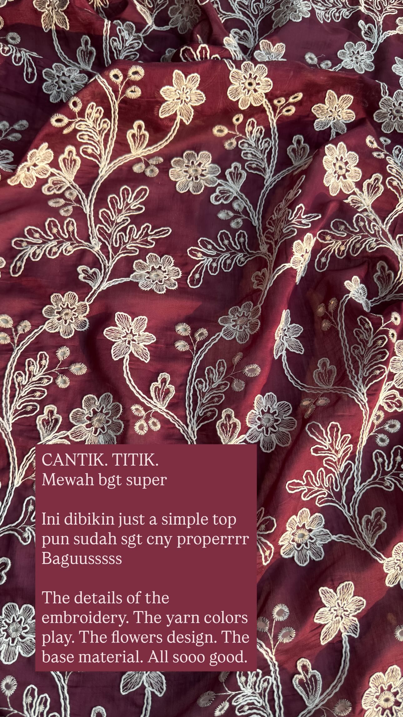 cmtextile Facebook ad